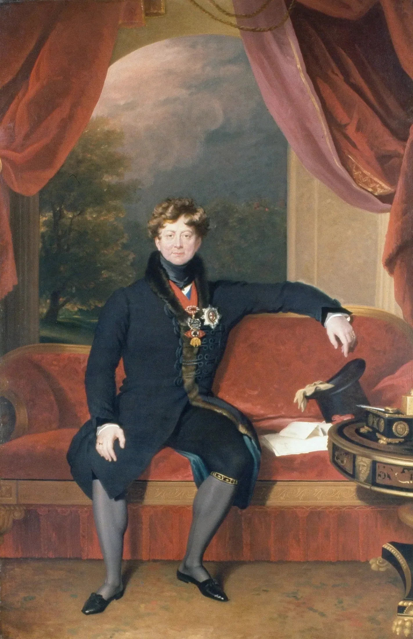 George IV (1762–1830), assis, en tenue du matin - Thomas Lawrence image 1 copie de tableau peinte à la main