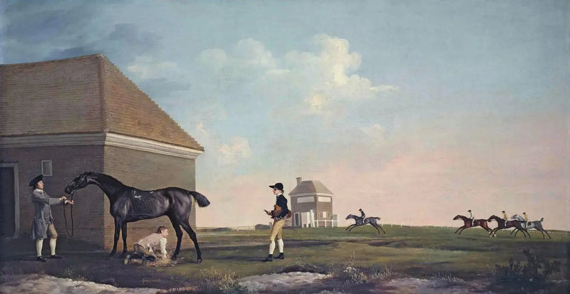 뉴마켓 히스의 기믹락, 조련사, 마부, 기수와 함께 - 조지 스텁스

Source:
Gimcrack sur Newmarket Heath, avec un entraîneur, un palefrenier et un jockey - George Stubbs