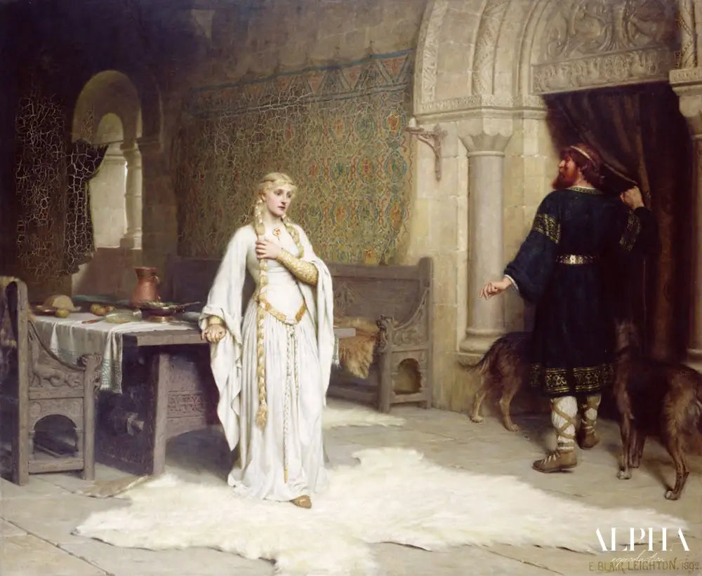 Godiva et Léofric - Edmund Leighton - Reproductions de tableaux et peintures haut de gamme