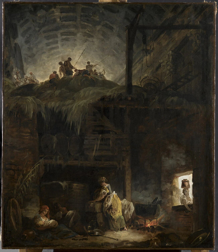 헛간 - Hubert Robert
