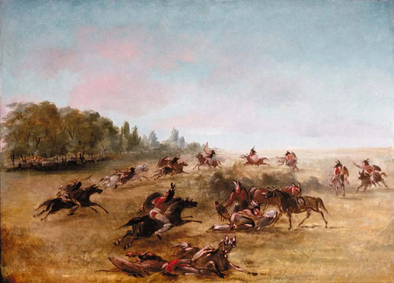 전투 부대가 덤불을 가로지르는 모습 - 조지 캐틀린

Source:
Groupe de guerre monté parcourant un fourré - George Catlin