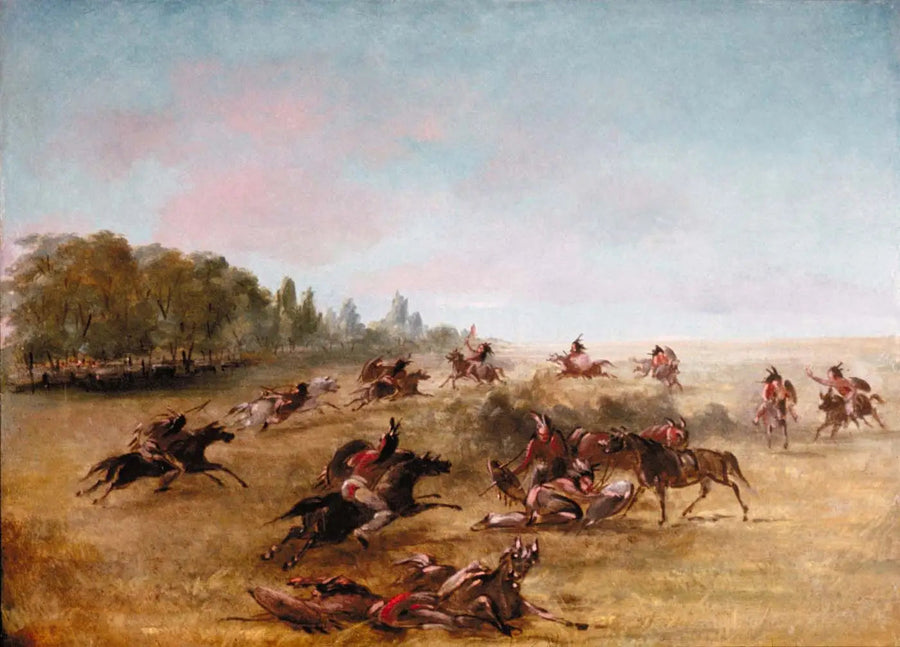 전투 부대가 덤불을 가로지르는 모습 - 조지 캐틀린

Source:
Groupe de guerre monté parcourant un fourré - George Catlin