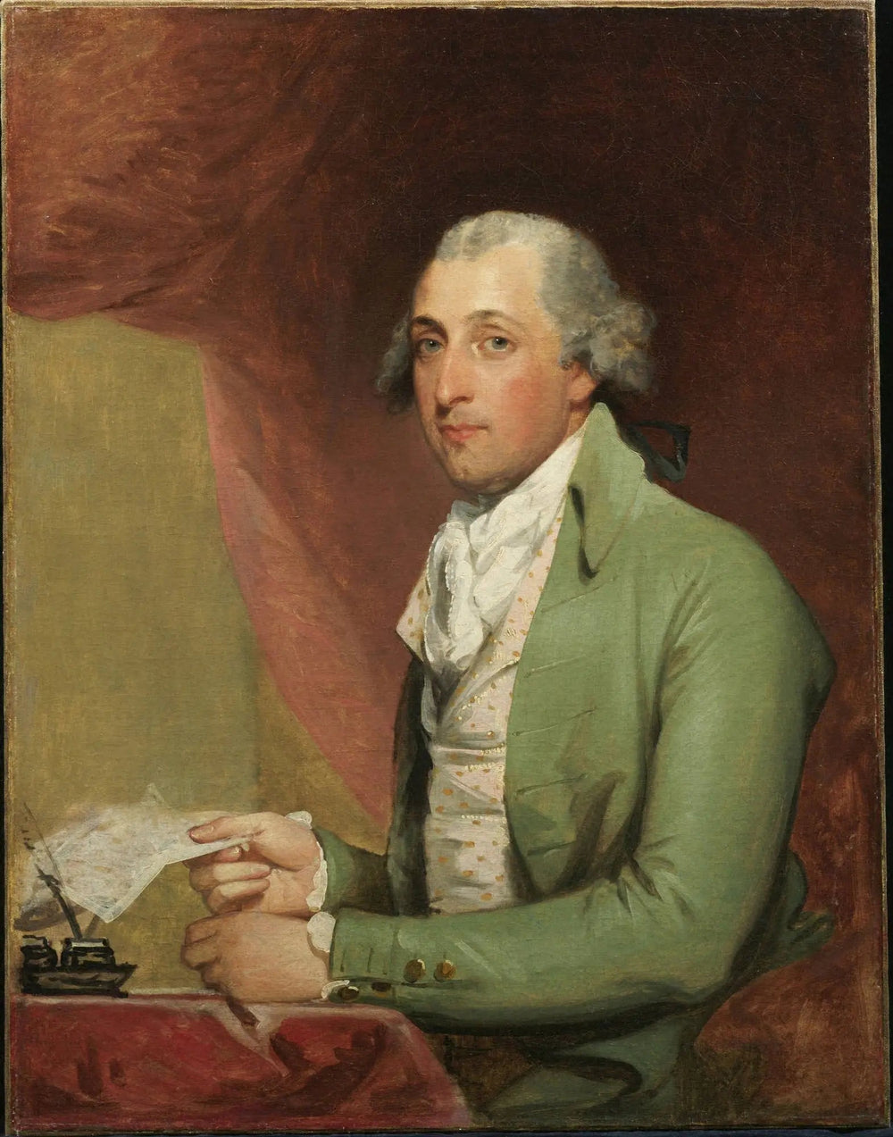 Guillaume Bayard - Gilbert Stuart image 1 tableau peint à l’huile sur toile