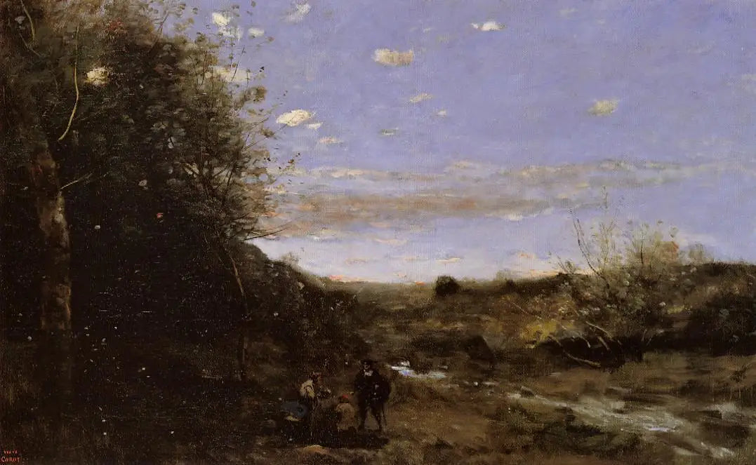 Hamlet et le fossoyeur - Jean-Baptiste Camille Corot - Alpha Reproduction