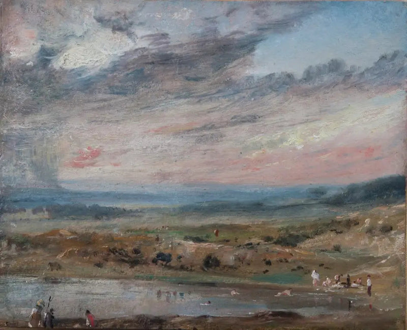 햄스테드 히스, 연못과 수영객이 있는 풍경 - 존 콘스터블

Source:
Hampstead Heath, avec étang et baigneurs - John Constable