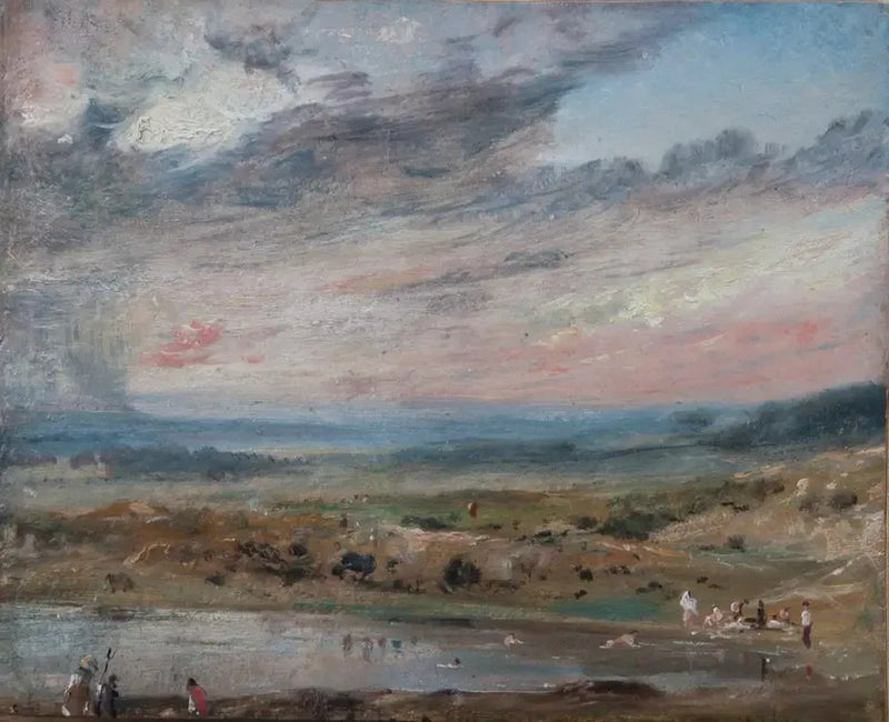 햄스테드 히스, 연못과 수영객이 있는 풍경 - 존 콘스터블

Source:
Hampstead Heath, avec étang et baigneurs - John Constable