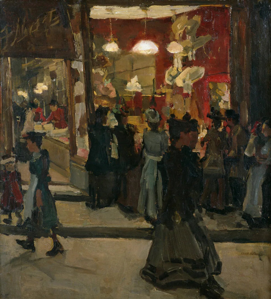암스테르담 Nieuwendijk의 Hatterie Mars - Isaac Israëls