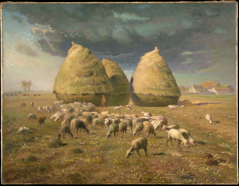 Haystacks: Autumn - Jean-François Millet