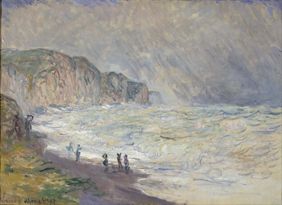 Pourville의 거친 바다, NMWA W1444 - Claude Monet