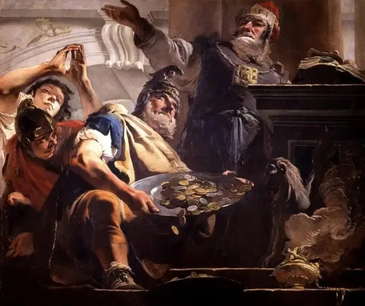 헬리오도르가 사원을 약탈하다 - 조반니 바티스타 티에폴로

Source:
Héliodore pille le temple - Giovanni Battista Tiepolo