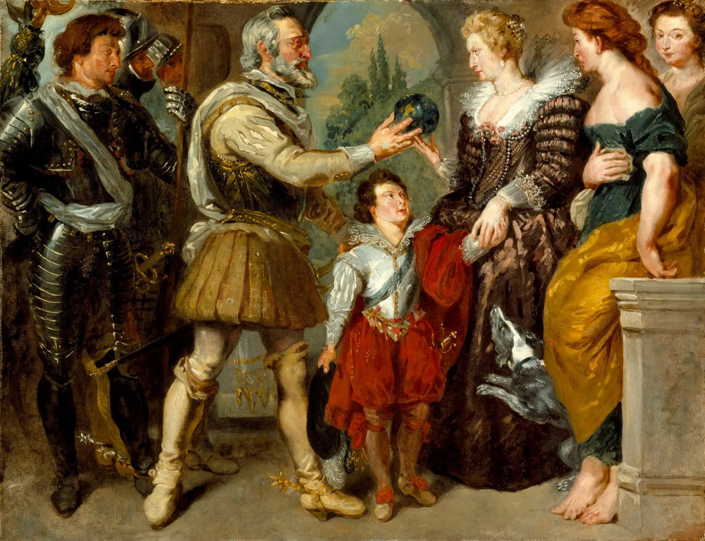 Henri IV confie la régence à Marie de Médicis - Eugène Delacroix image 1 tableau peint à l’huile sur toile