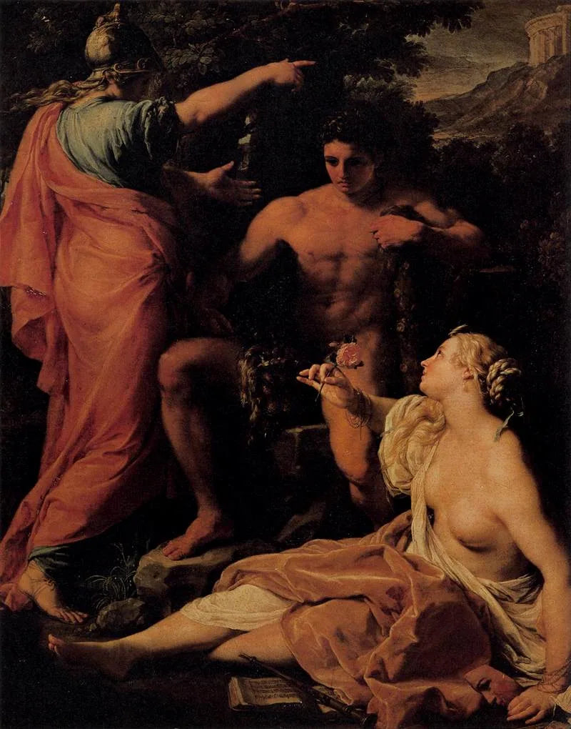 헤라클레스와 교차로 - Pompeo Batoni