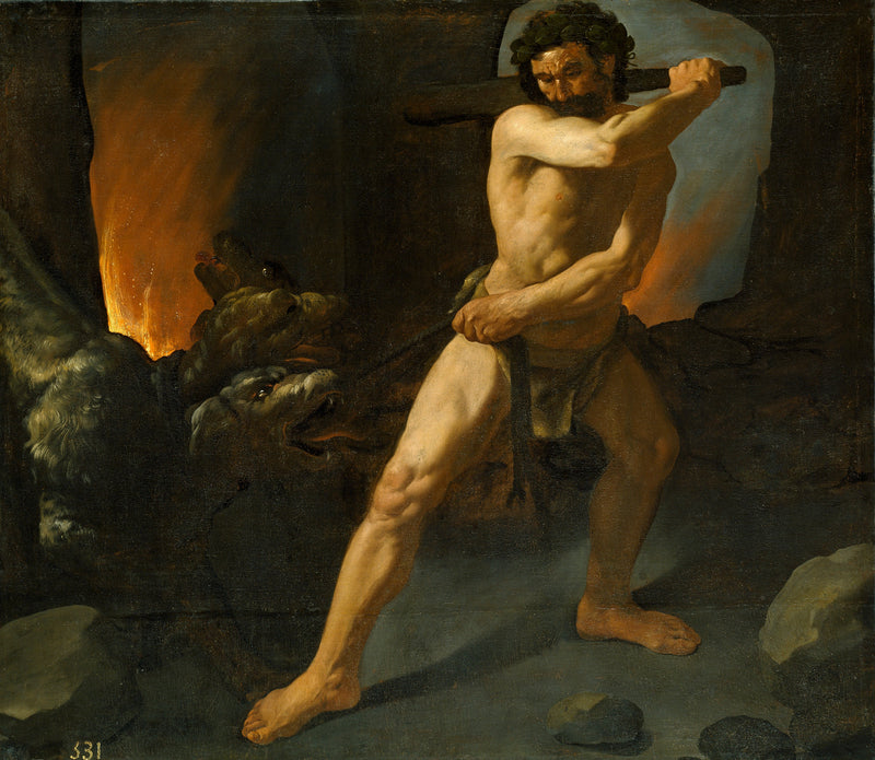 헤라클레스와 케르베로스 - 프란시스코 데 주르바란