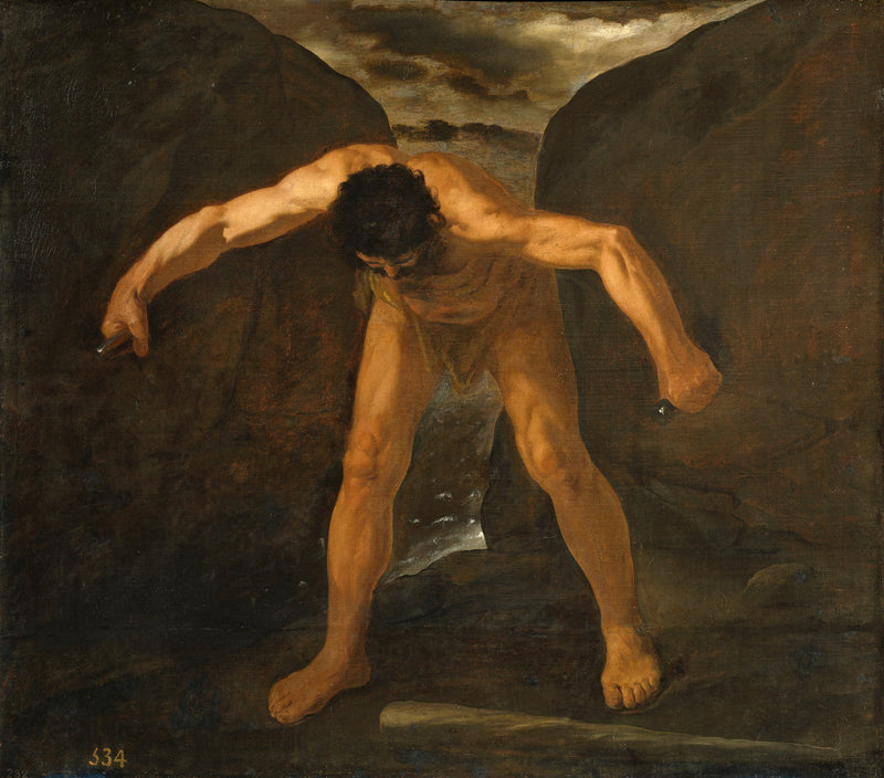 헤라클레스가 칼페와 아빌라 산을 구분하는 장면 - 프란시스코 데 주르바란
