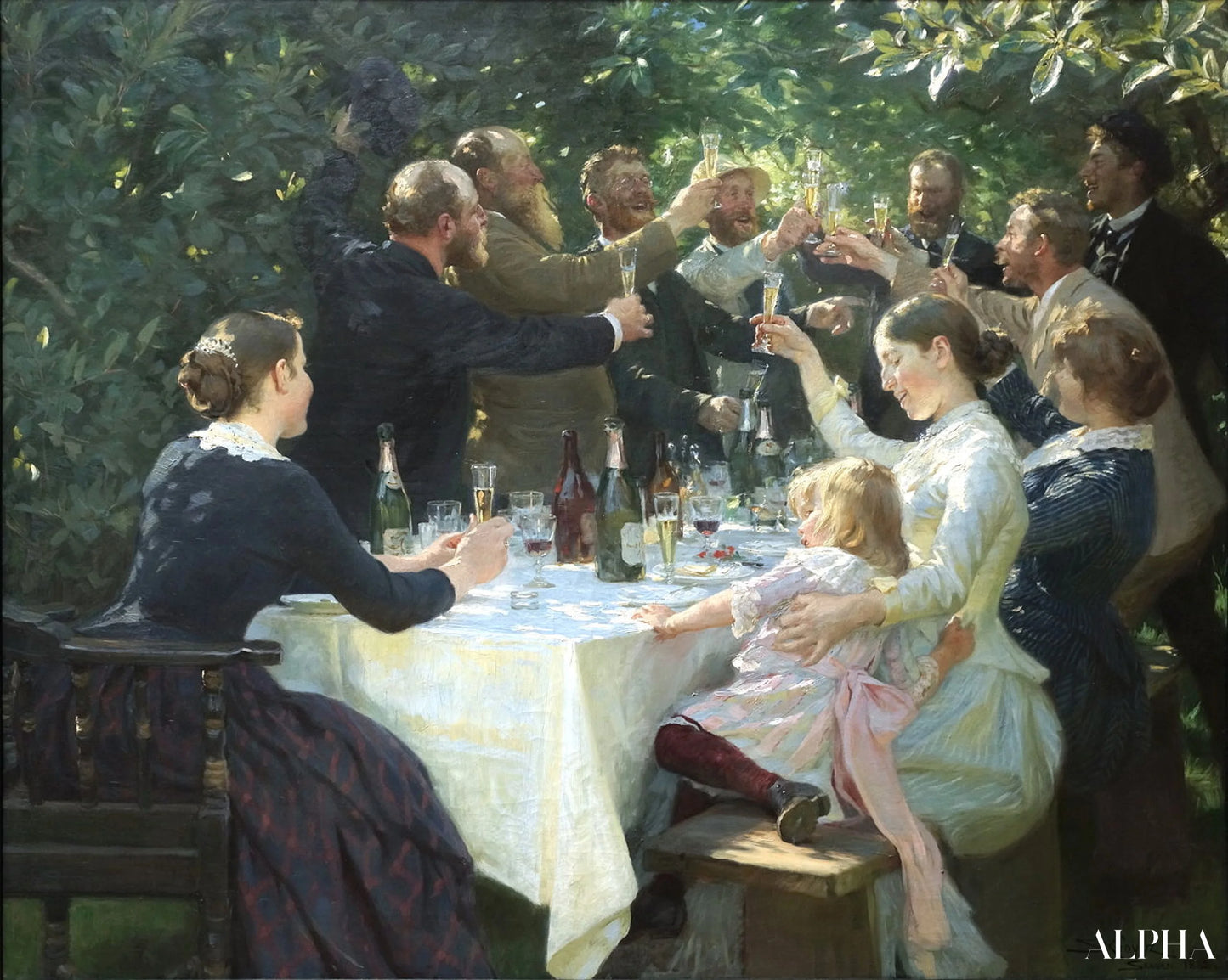 Hip, Hip, Hurrah ! - Peder Severin Kroyer - Reproductions de tableaux et peintures haut de gamme