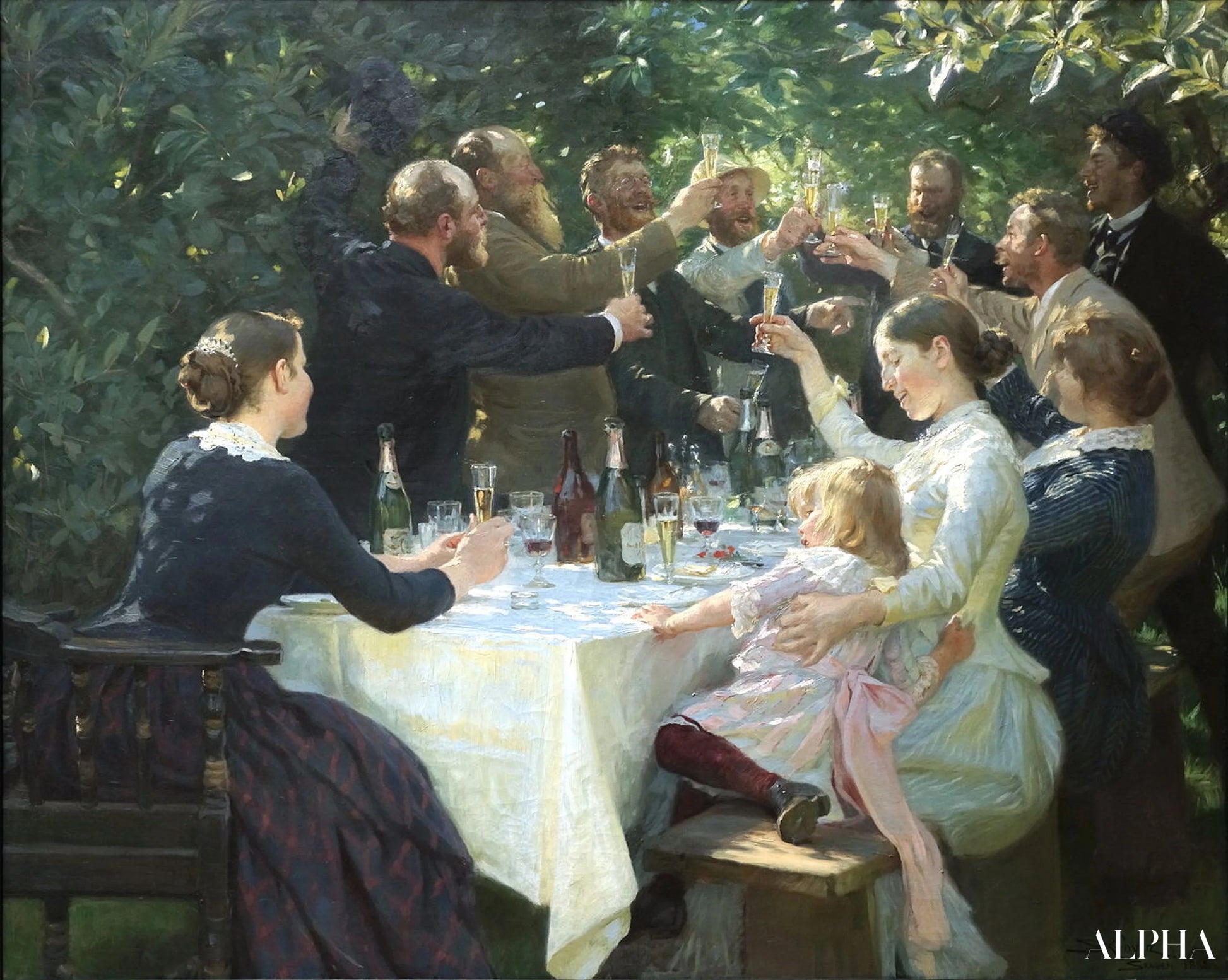 Hip, Hip, Hurrah ! - Peder Severin Kroyer - Reproductions de tableaux et peintures haut de gamme