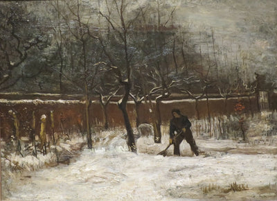 Reproduction du tableau « Hiver (Le jardin du presbytère sous la neige) - Vincent van Gogh » par Alpha Reproduction en peinture à l’huile