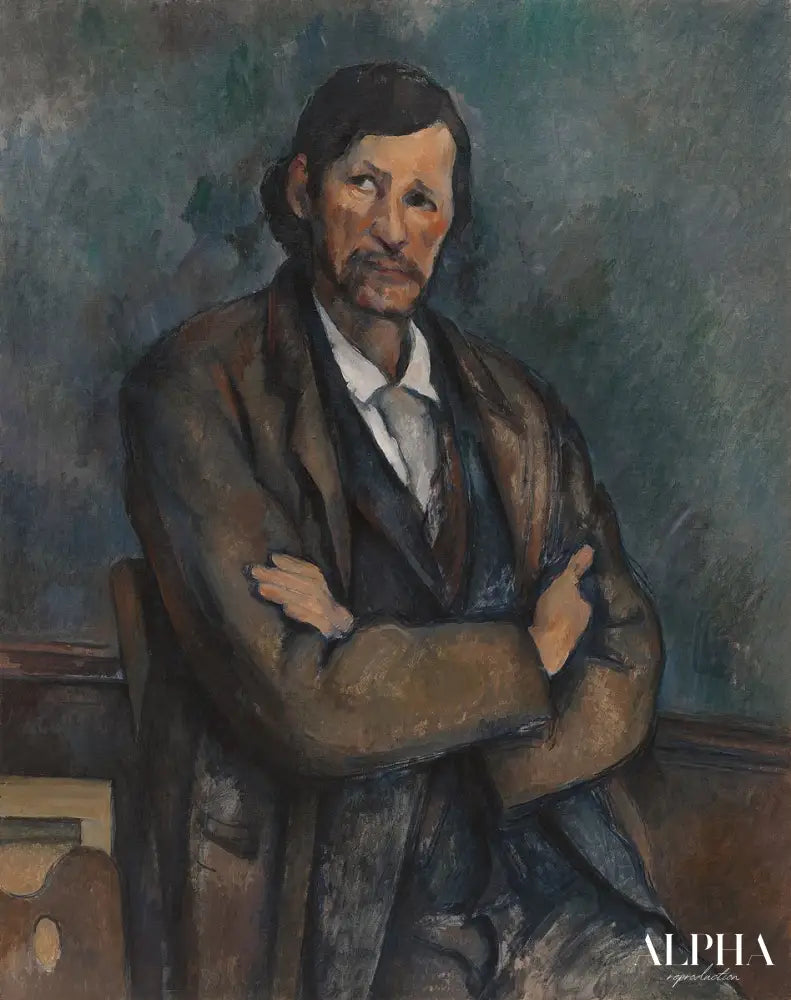 Homme aux bras croisés - Paul Cézanne - Reproductions de tableaux et peintures haut de gamme