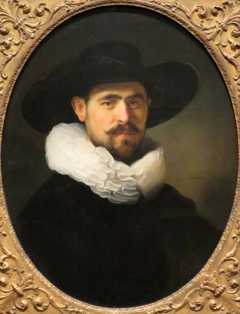 넓은 챙이 있는 모자를 쓴 수염 난 남자의 초상, 아마도 피터 세이옌 (1592-1652) - 렘브란트