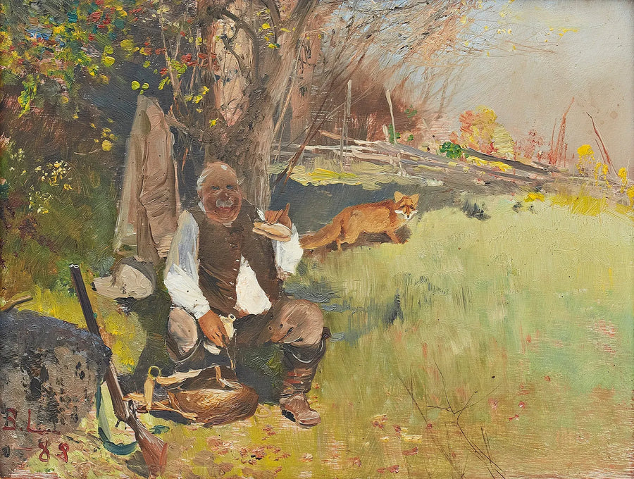 Hunter au petit-déjeuner - Bruno Liljefors