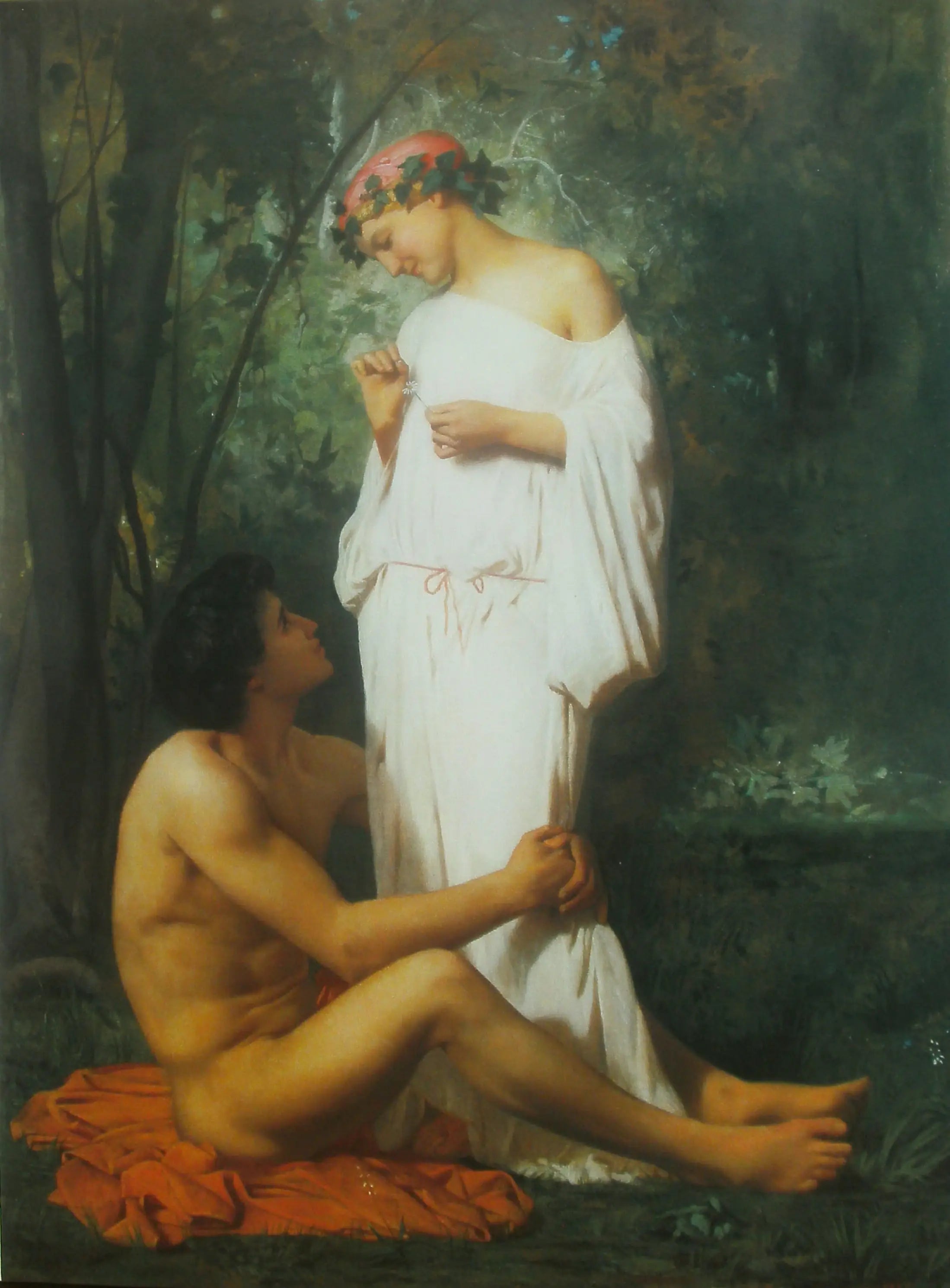 Idylle - Bouguereau image 1 reproduction réalisée par Alpha Reproduction