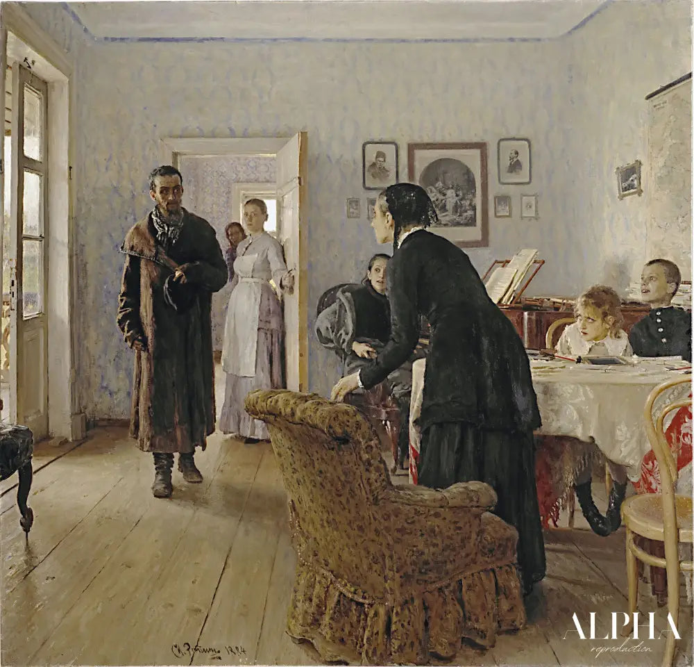 Ils ne s'attendaient pas à ce qu'il - Ilya Repin - Reproductions de tableaux et peintures haut de gamme