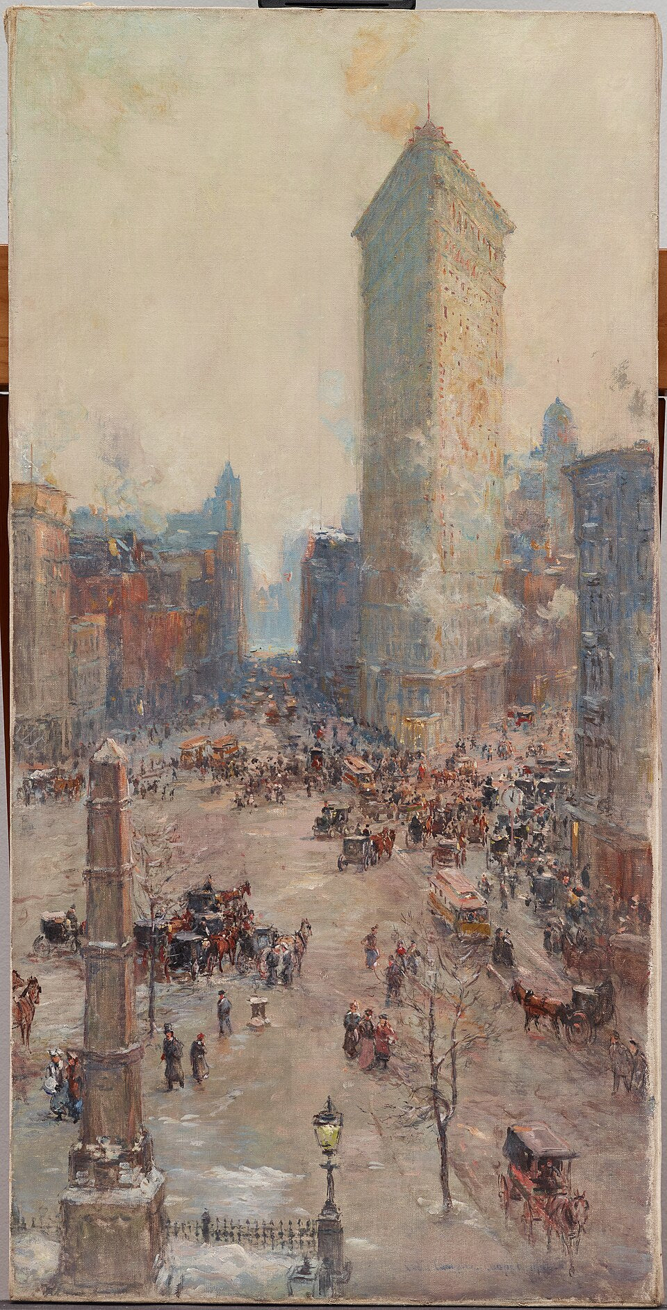 Immeuble Flat Iron - Colin Campbell Cooper image 1 reproduction de peinture à l’huile