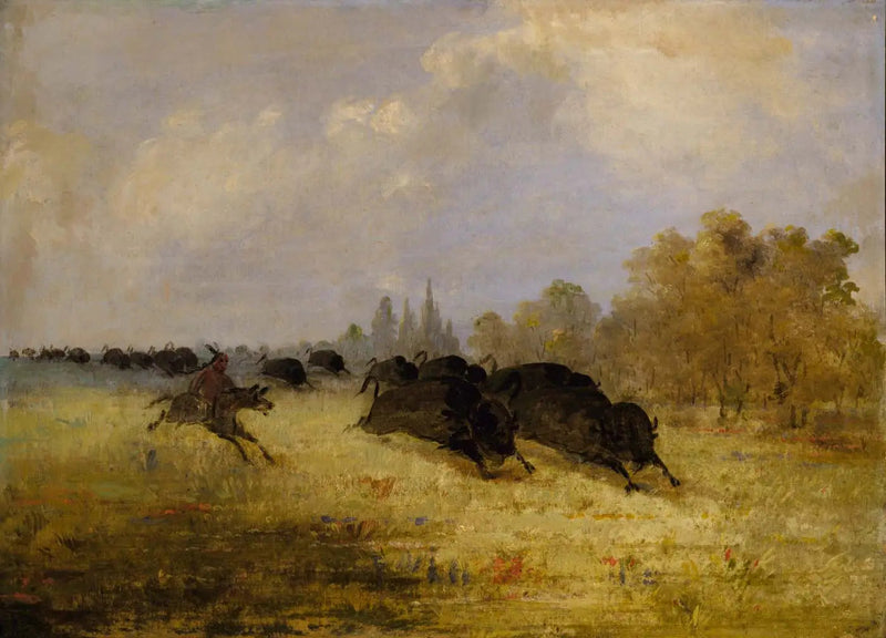 인디언 카도, 버팔로 사냥, 크로스 팀버스, 텍사스 - 조지 캐틀린

Source:
Indiens Caddo chassant le bison, Cross Timbers, Texas - George Catlin