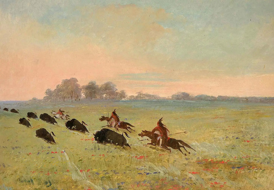 인디언 코만치가 버팔로를 사냥하는 모습 - 조지 캐틀린

Source:
Indiens Comanches chassant le bison - George Catlin