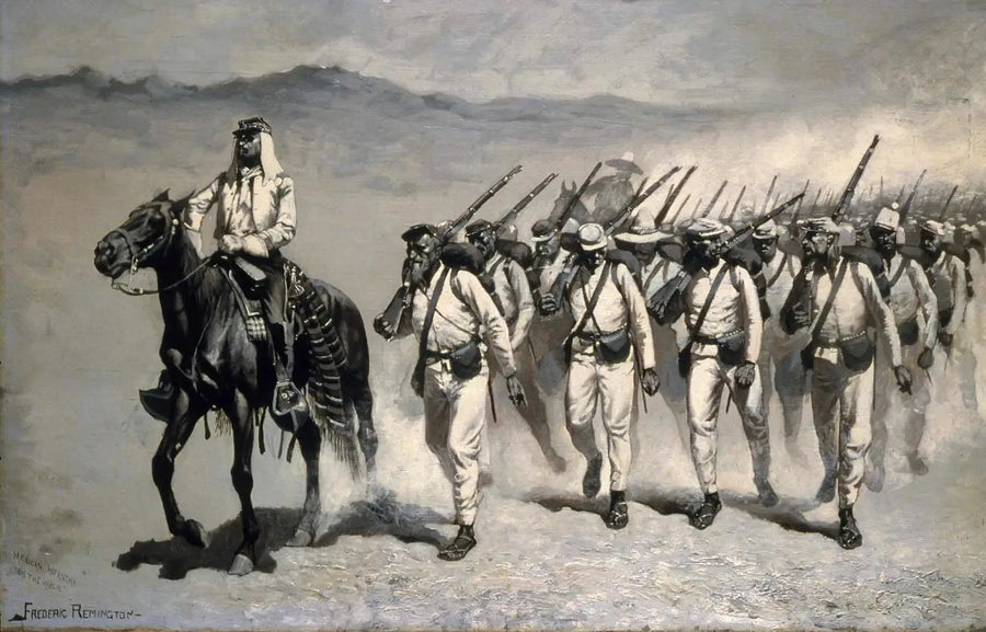 멕시코 보병 "행진 중" - 프레데릭 레밍턴

Source:
Infanterie mexicaine « En marche » - Frederic Remington