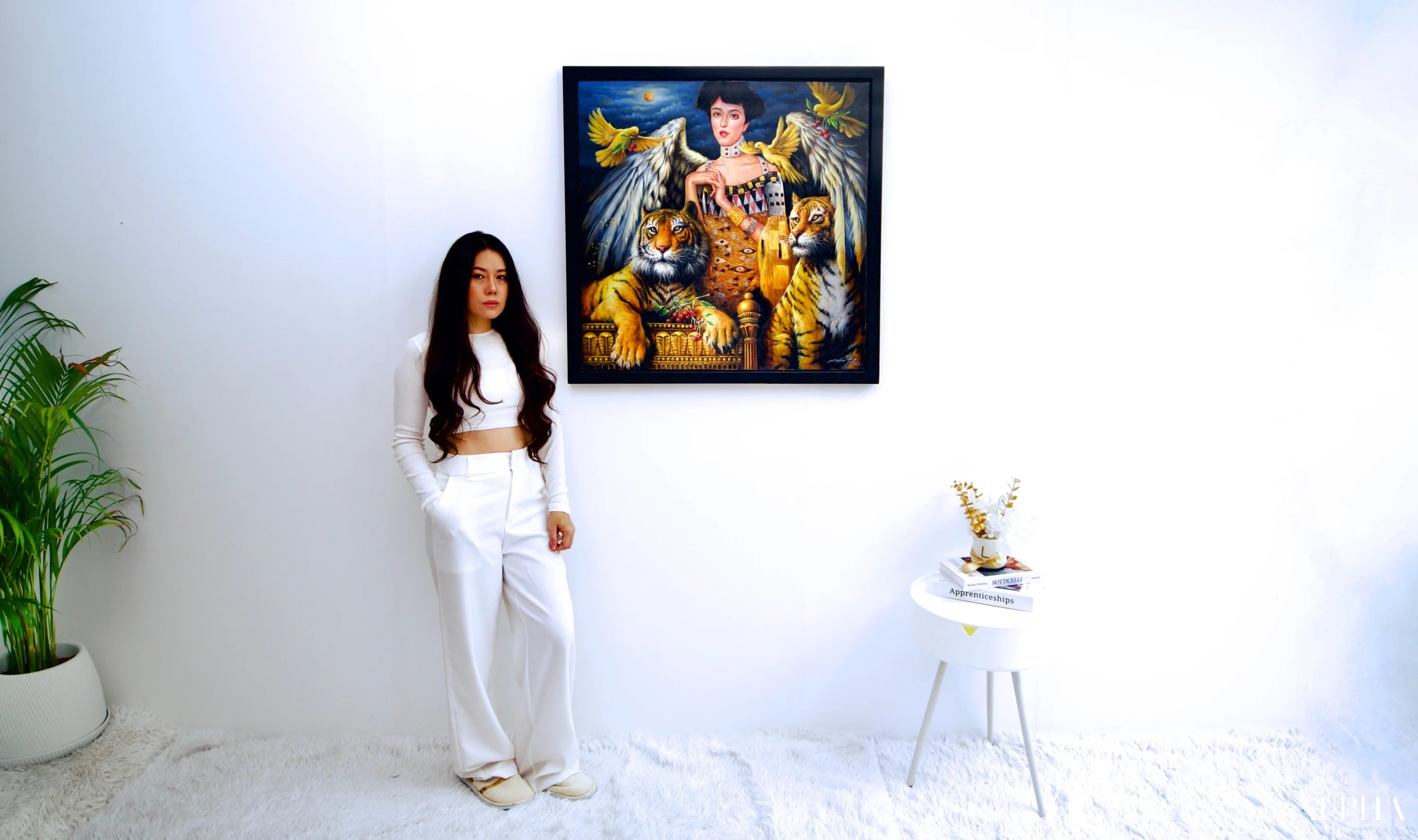 Adele Bloch-Bauer Inspiration - Kesorn | 80 x 80 cm Reproductions de tableaux à la peinture à l’huile