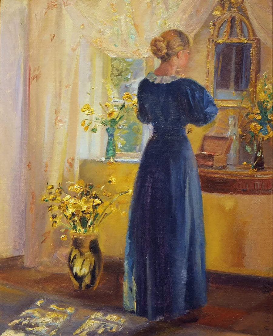 Intérieur - Anna Ancher image 1 reproduction de peinture à l’huile