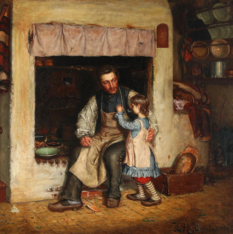 작은 소녀와 남자가 있는 주방 내부 - H. A. Brendekilde

Source:
Intérieur d'une cuisine avec une petite fille et un homme. - H. A. Brendekilde