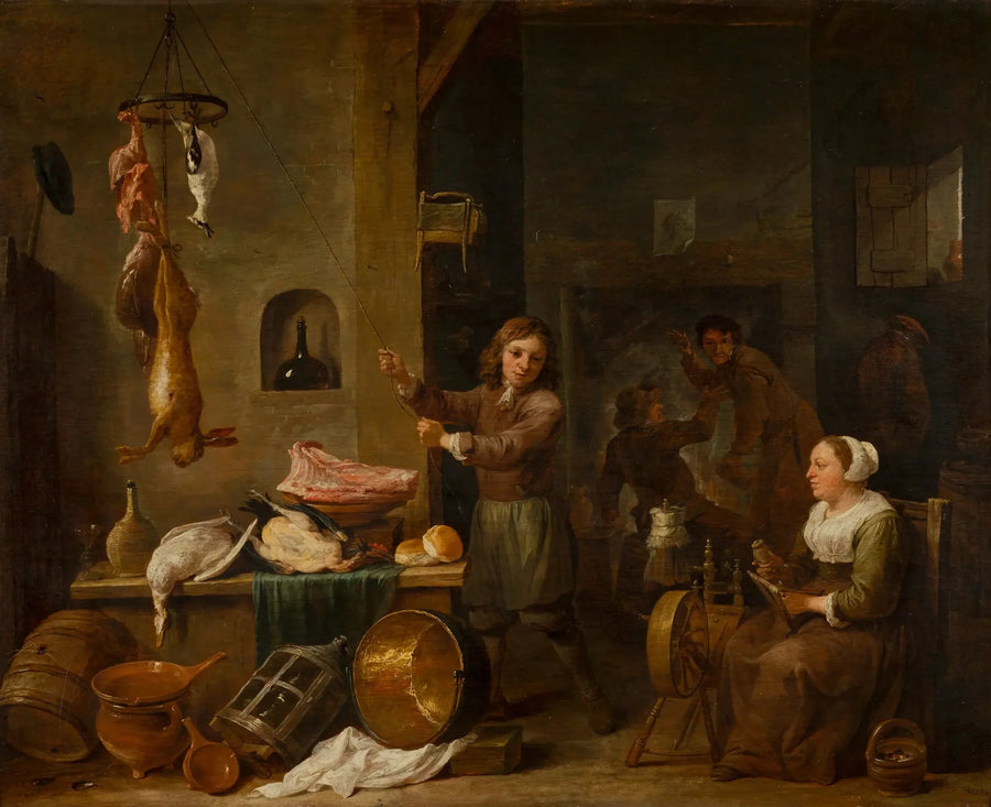내부 주방에서 게임 테이블이 있는 소년과 여성 - 데이비드 테니에르 더 쥬네

Source:
Intérieur de cuisine avec un garçon et une femme avec une table de jeu - David Teniers le Jeune