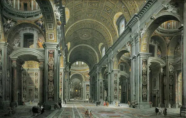 로마 성 베드로 내부 - 조반니 파올로 파니

Source:
Intérieur de Saint-Pierre, Rome - Giovanni Paolo Panini