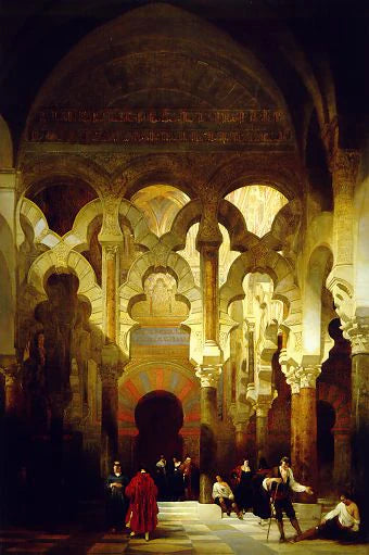 Intérieur de la Mosquée, Cordoue - David Roberts