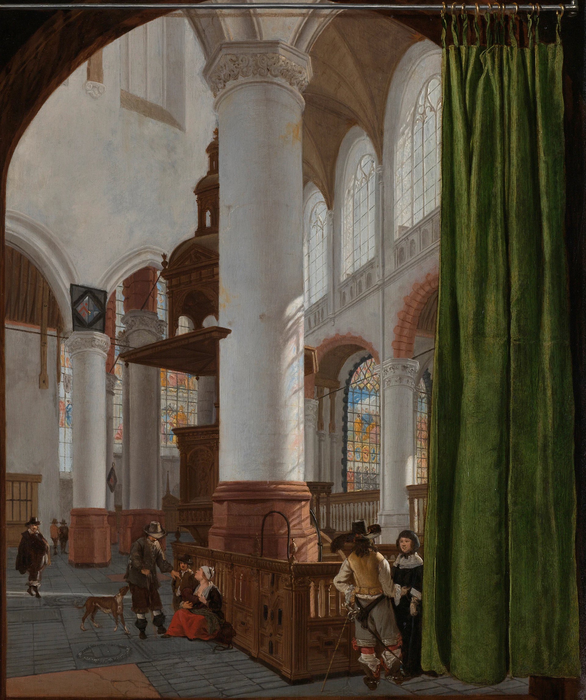 Intérieur de l'Oude Kerk à Delft - Gerard Houckgeest