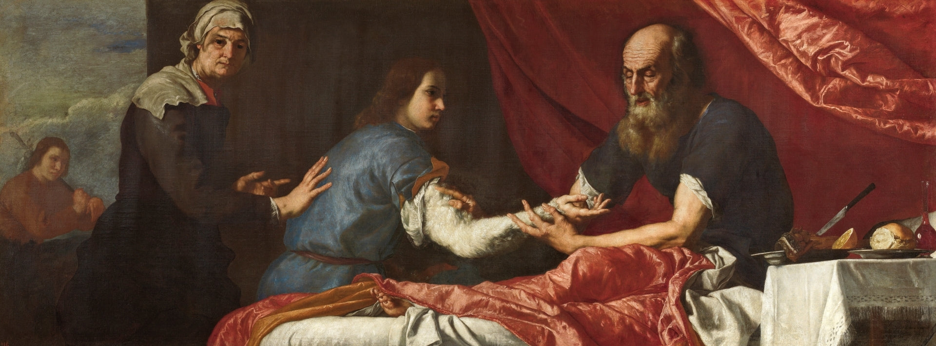 Isaac et Jacob - Jusepe de Ribera image 1 copie peinte à la main à l’huile