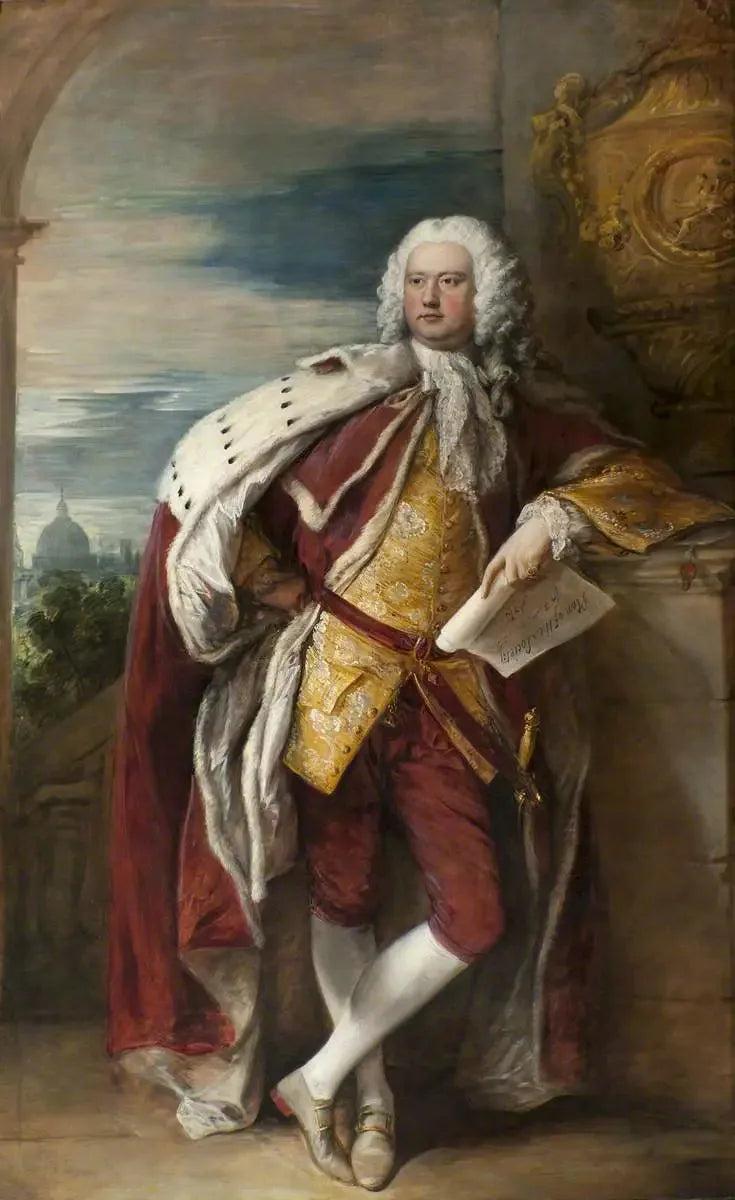 제이콥 부베리 (1694–1761), 폴크스턴 백작이자 예술 협회 초대 회장 (토마스 허드슨에 따라) - 토마스 게인스버러