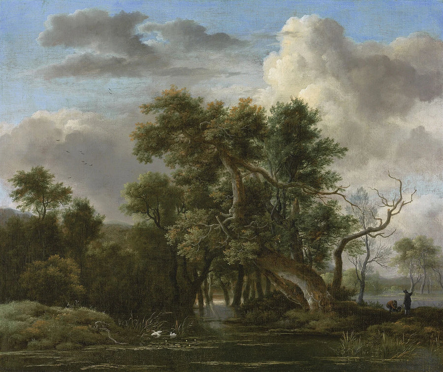 Étang dans les bois, peinture de Jacob van Ruisdael