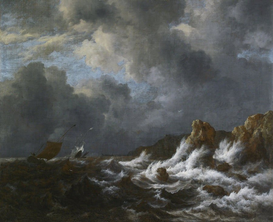 Vue de la côte de Norvège - Jacob van Ruisdael