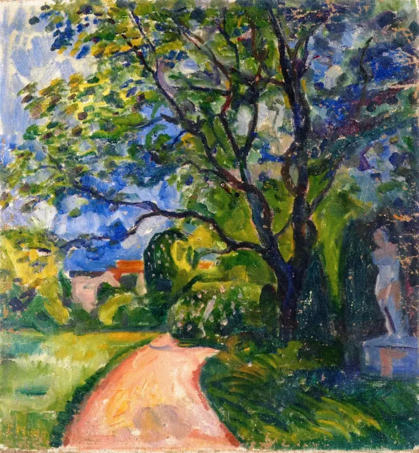 Reproduction du tableau « jardin à Lübeck - Edvard Munch » par Alpha Reproduction en peinture à l’huile