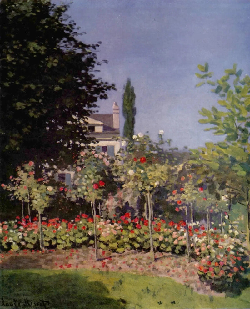 꽃이 만발한 정원, Sainte-Adresse W69 - Claude Monet