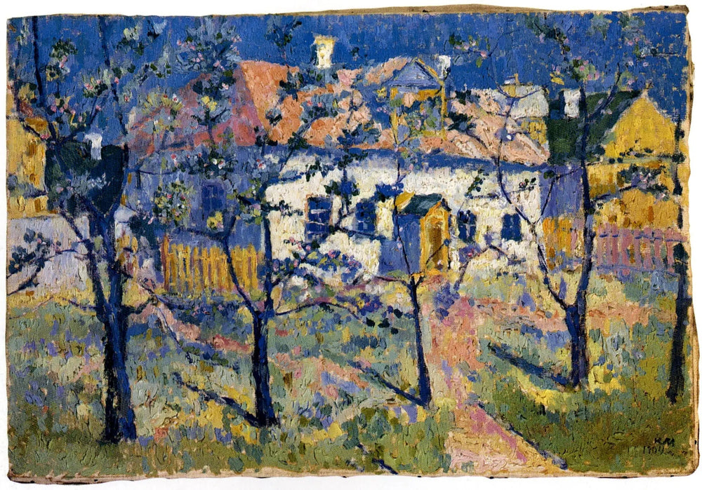 Jardin en fleurs - Kazimir Malevich image 1 reproduction artisanale de tableau