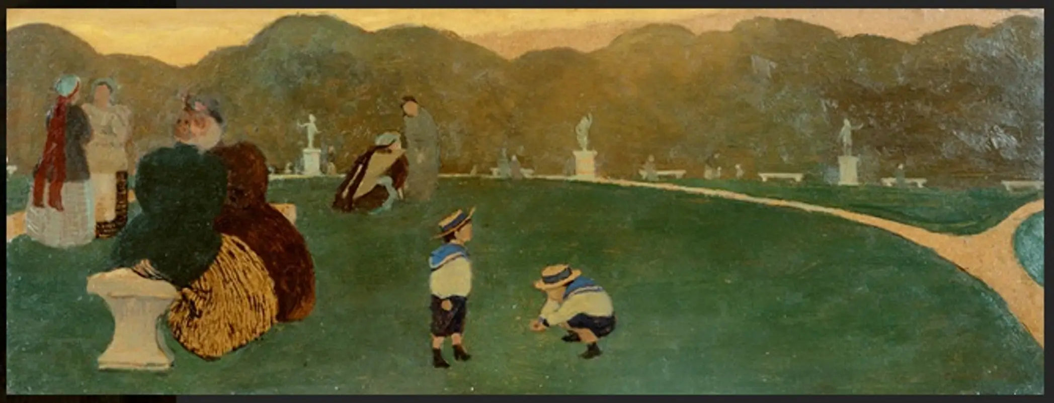 Jardin public le soir - Félix Vallotton - Alpha Reproduction