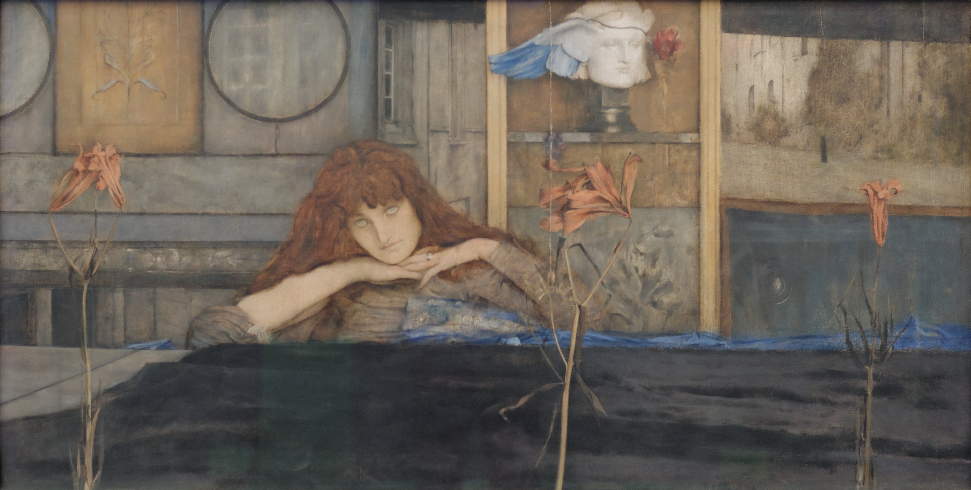 Je ferme ma porte sur moi-même - Fernand Khnopff - Alpha Reproduction