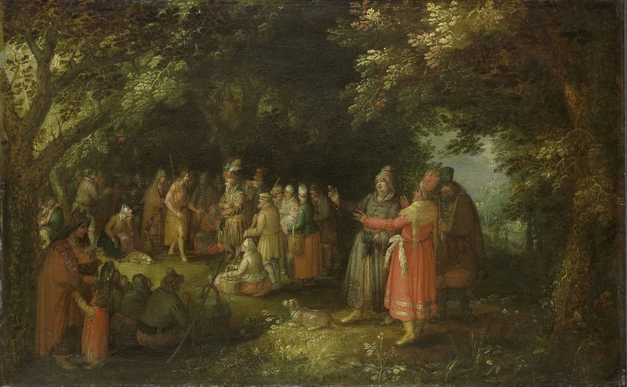 Jean-Baptiste prêchant - David Vinckboons