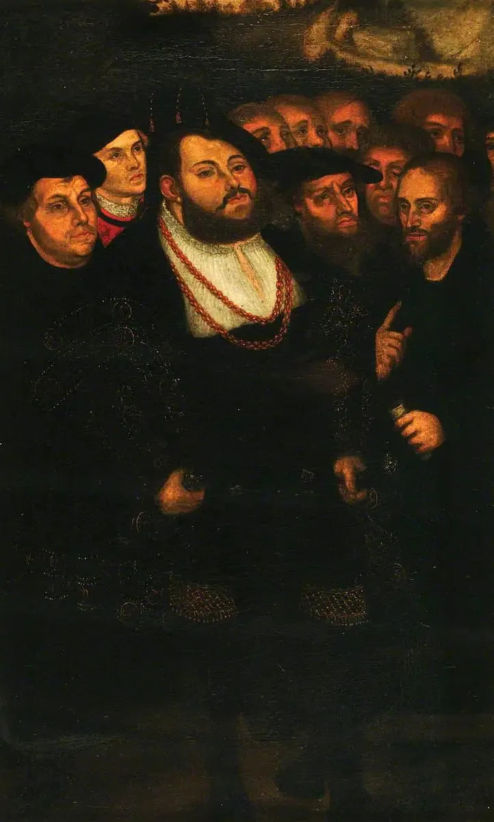 장 프레데릭 르 마그나민 (1503-1554), 개혁자 그룹과 함께 - 루카스 크라나흐 더 엘더