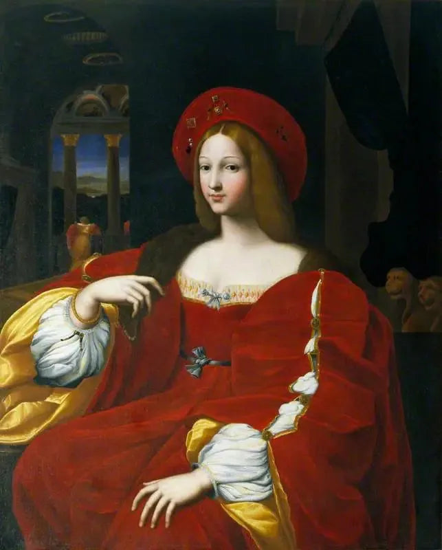 Jeanne d'Aragon (1478-1518) - Raphaël Sanzio image 1 reproduction artisanale de tableau