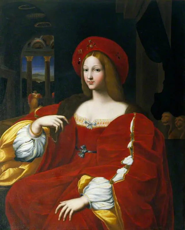 Reproduction du tableau « Jeanne d'Aragon (1478-1518) - Raphaël Sanzio » par Alpha Reproduction en peinture à l’huile